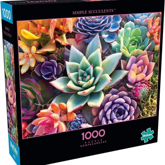 Simple Succulent - 1000 Piece Jigsaw Puzzle - Picture 3 of 6